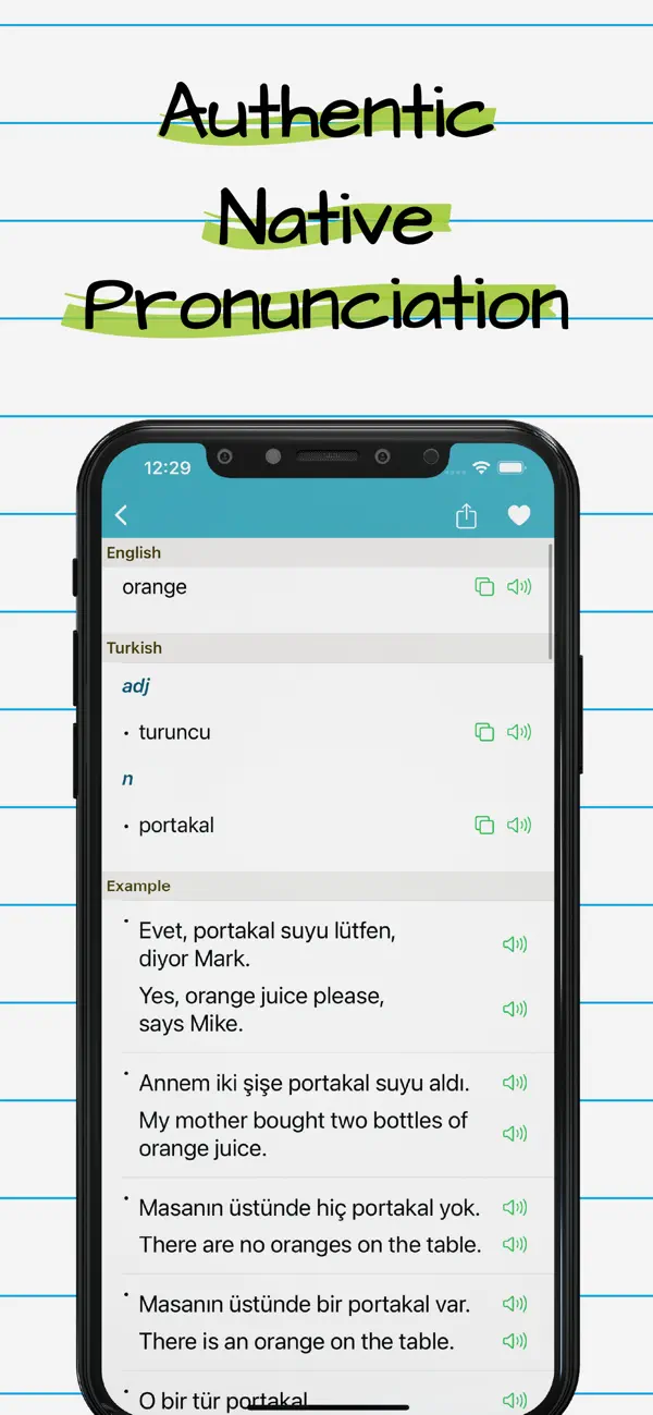 Screenshot #2 pour Turkish English Dictionary +