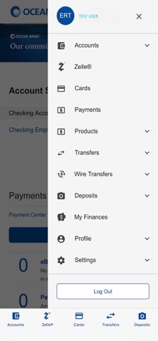 Ocean Bank Mobile Banking screenshot