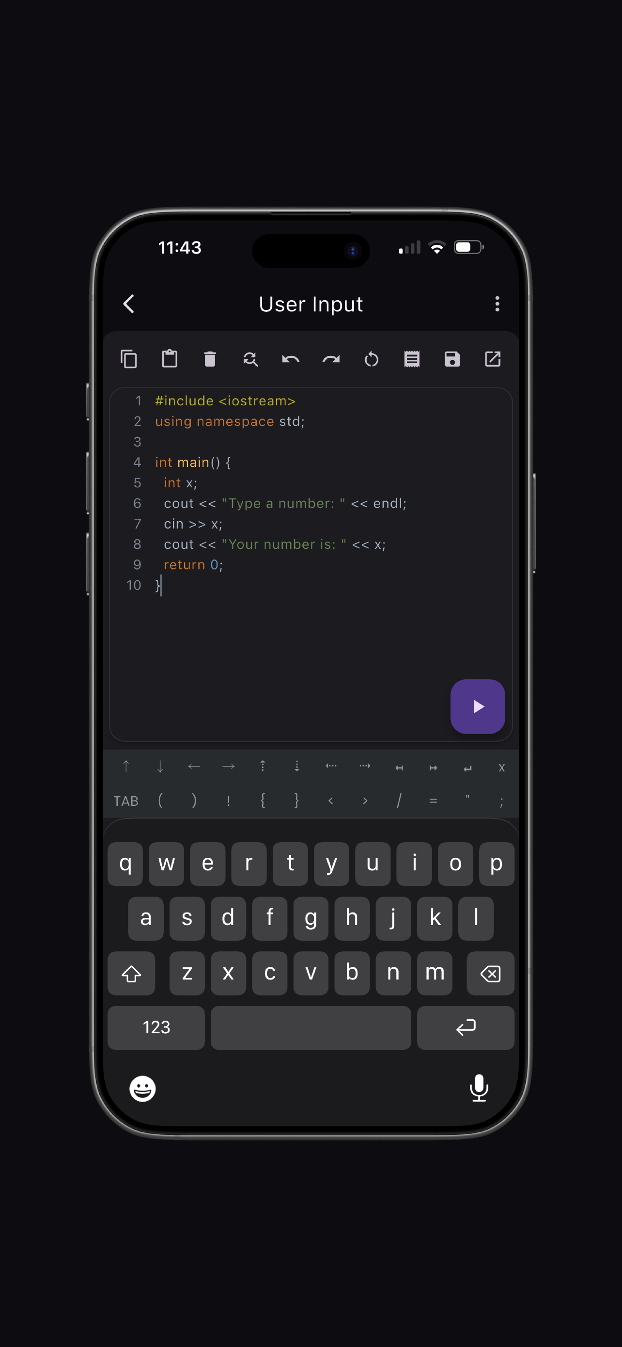 C++ Compiler screenshot 2