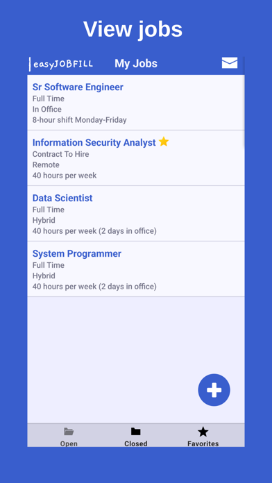 easyJOBFILL Screenshot