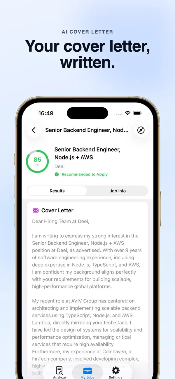 Screenshot #1 pour AI Smart Match