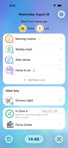 Home Routines app screenshot