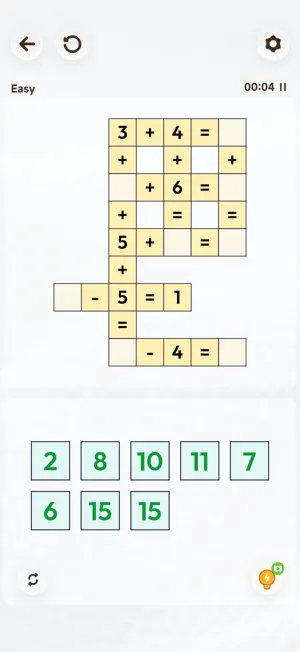 Crossmath Number Puzzle screenshot 1