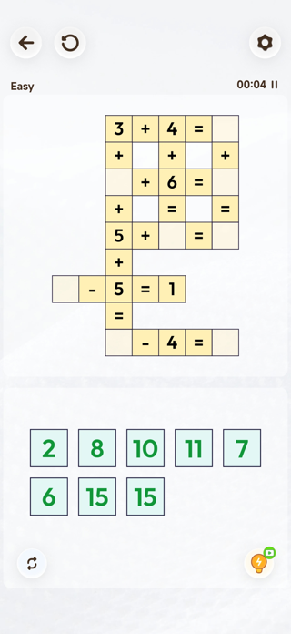 Crossmath Number Puzzle Screenshot 1 of 5
