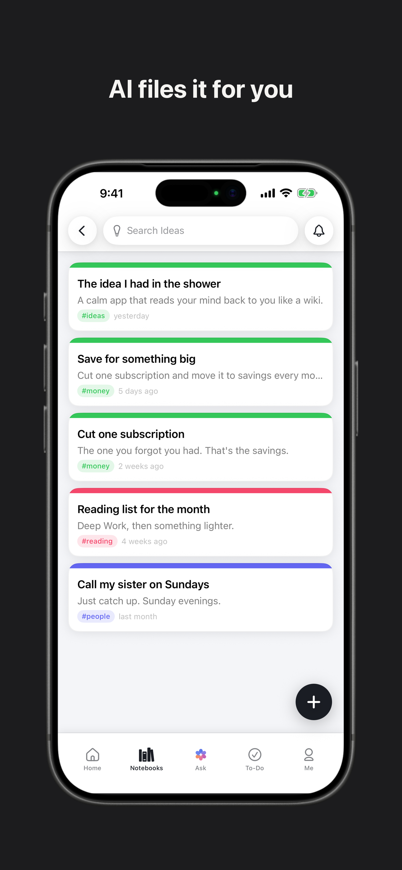 Clair Mind: AI Organized Notes screenshot 2