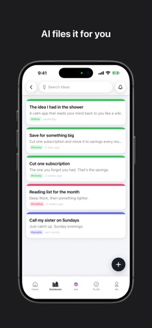 Clair Mind: AI Organized Notes Screenshot 2 of 8
