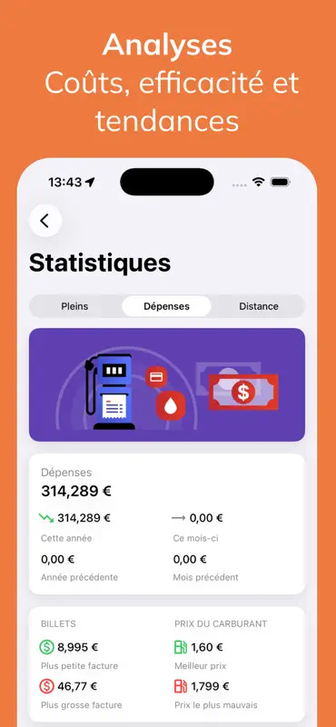 Fuelio: prix carburant & coûts screenshot 5 of 10