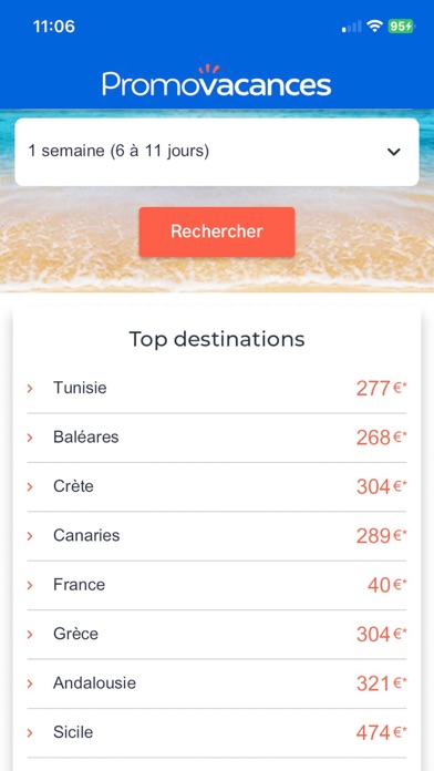 Promovacances : Vols, Séjours Screenshot