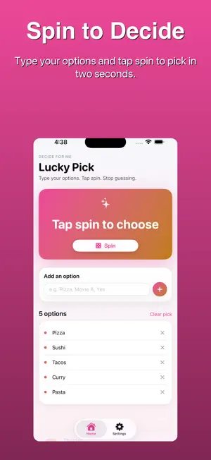 Decision Maker - Random Picker screenshot 1