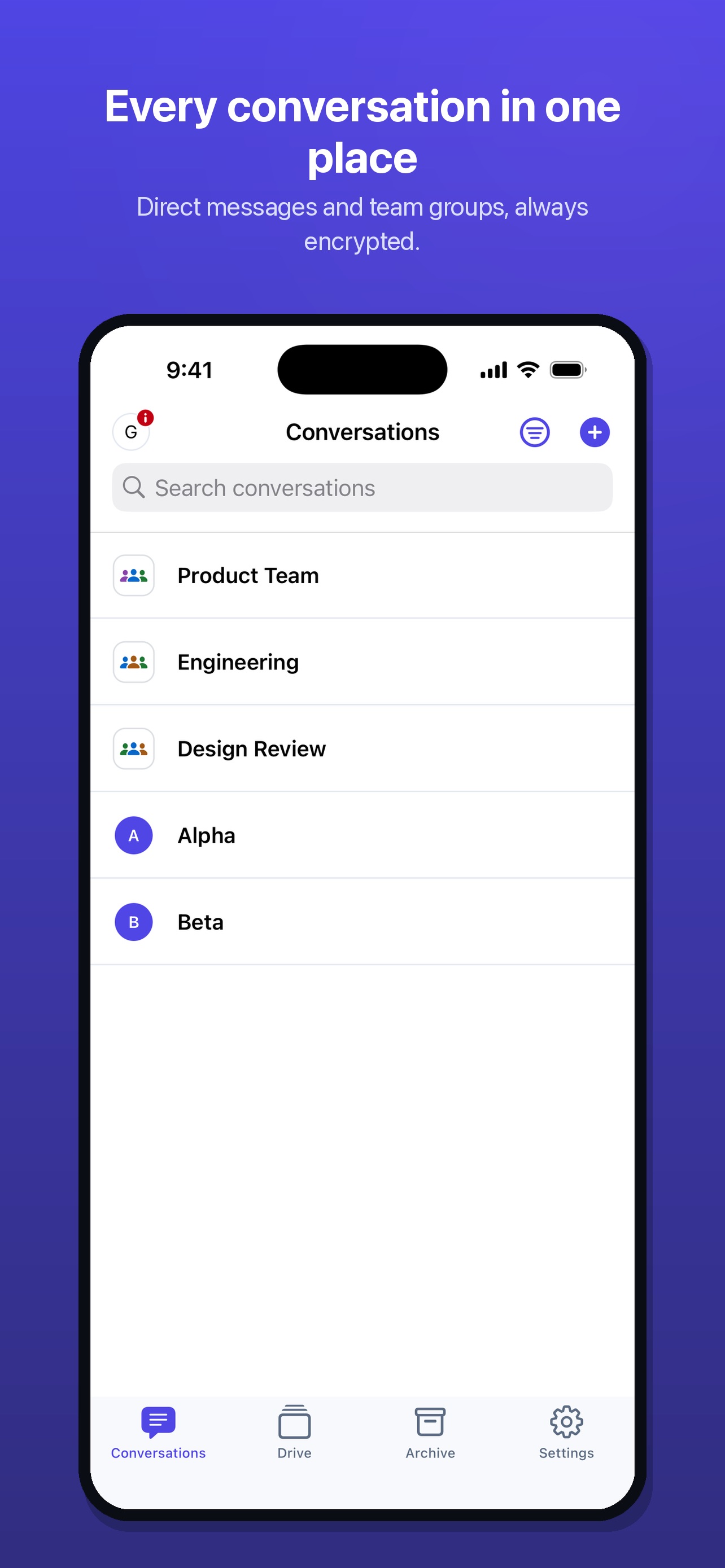 Screenshot 1 of IMess Messenger