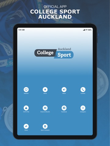 College Sport Auckland iPad screenshot