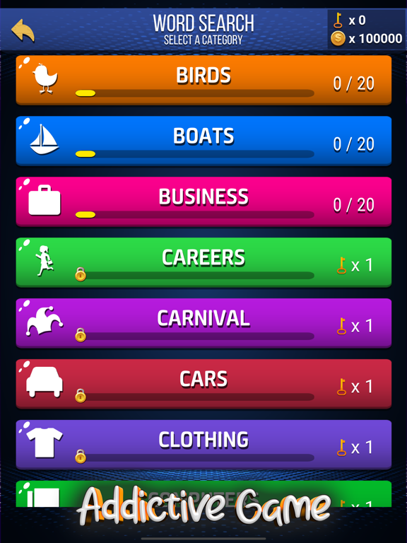 Screenshot #6 pour Wow Search: Classic Words Game