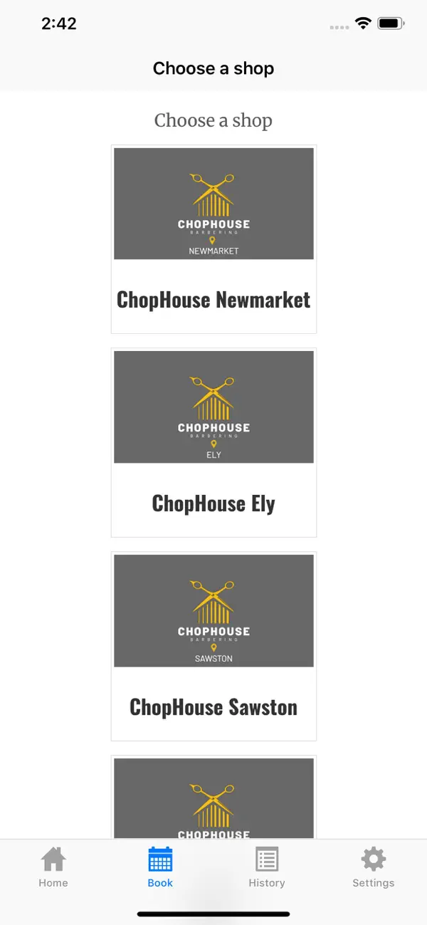 Screenshot #2 pour ChopHouse Barbering