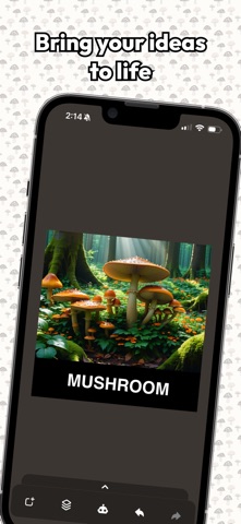 Mushroom: AI Image Editor Screenshot 1 of 5