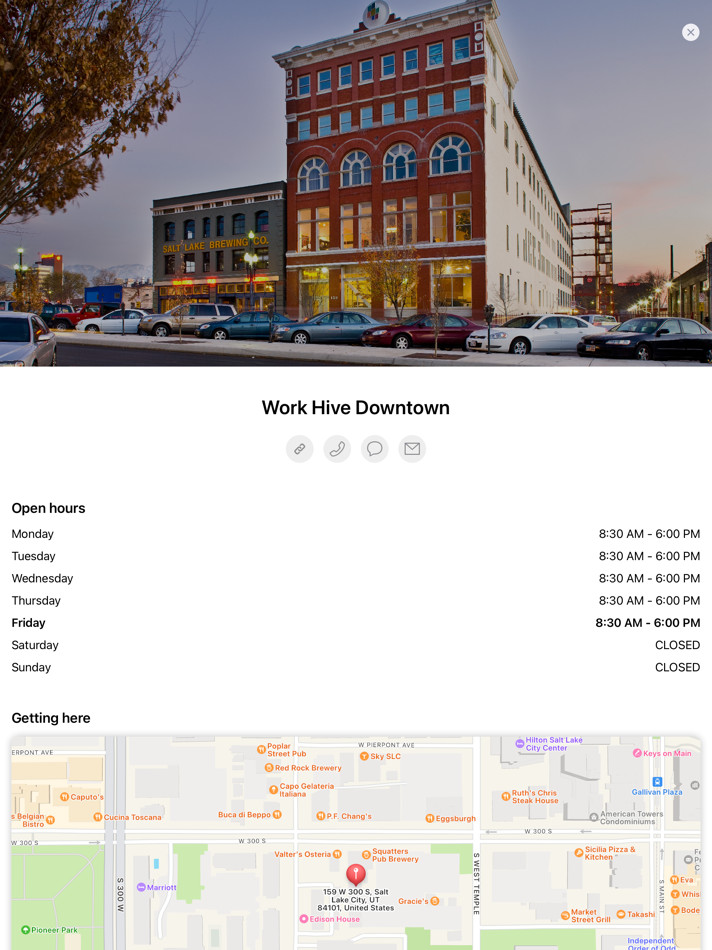 #5. Work Hive SLC (iOS) 由: Work Hive LLC