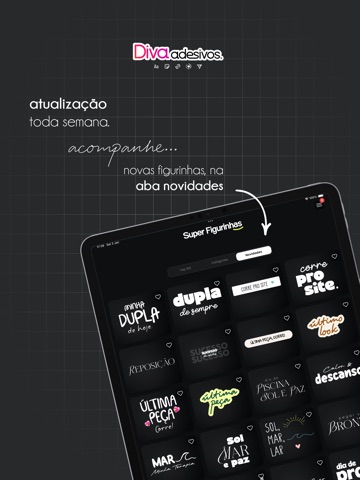 Diva Adesivos iPad screenshot 1