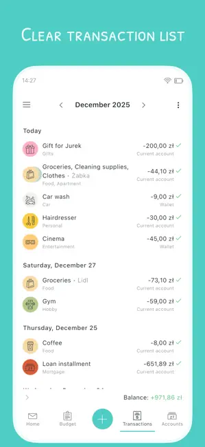 4grosze - Envelope Budgeting iPhone screenshot 4