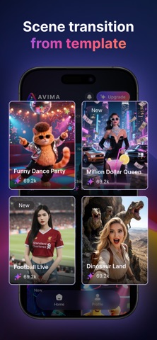 Avima: AI Video Maker iPhone screenshot