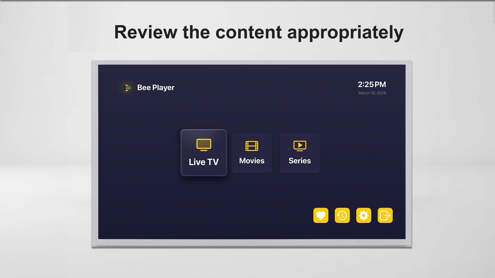 Bee Player TV screenshot 2