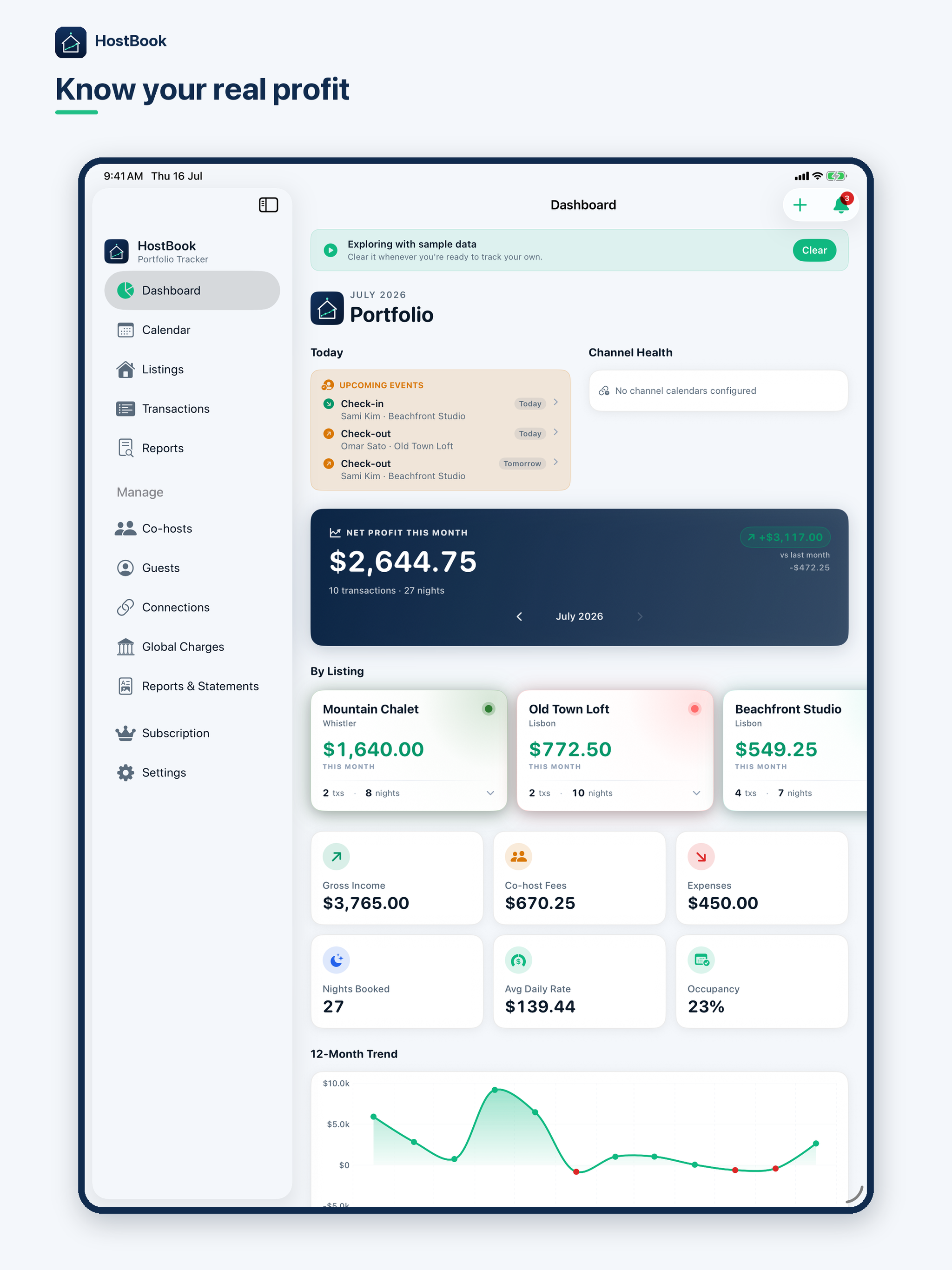 HostBook - Rental Finance screenshot 6