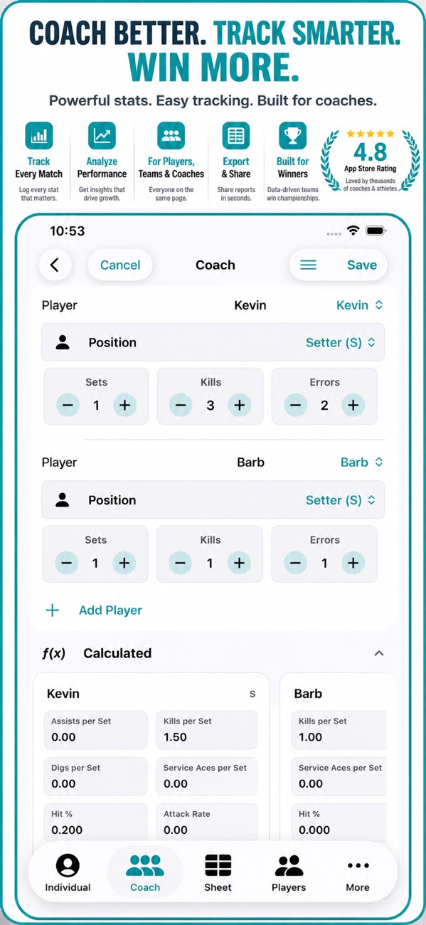 volleyball player game stats iphone images 1