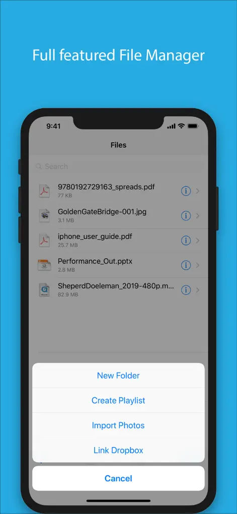 Files - File Manager & Browser - Productivity App | MWM