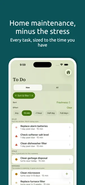 Lime Log: Home Maintenance screenshot 1