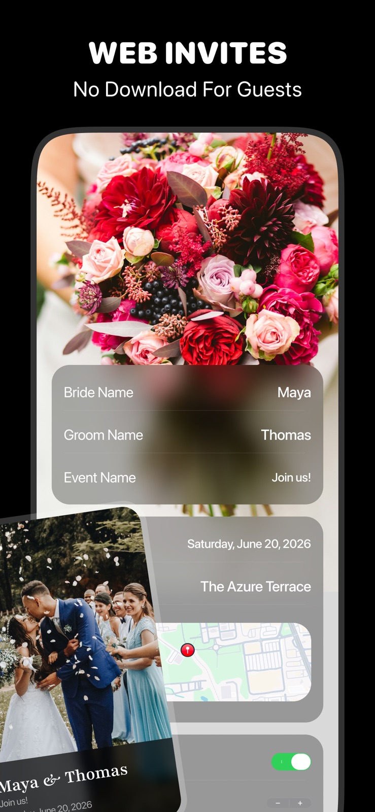 Wedding RSVP - Mini Website iphone screenshot 4