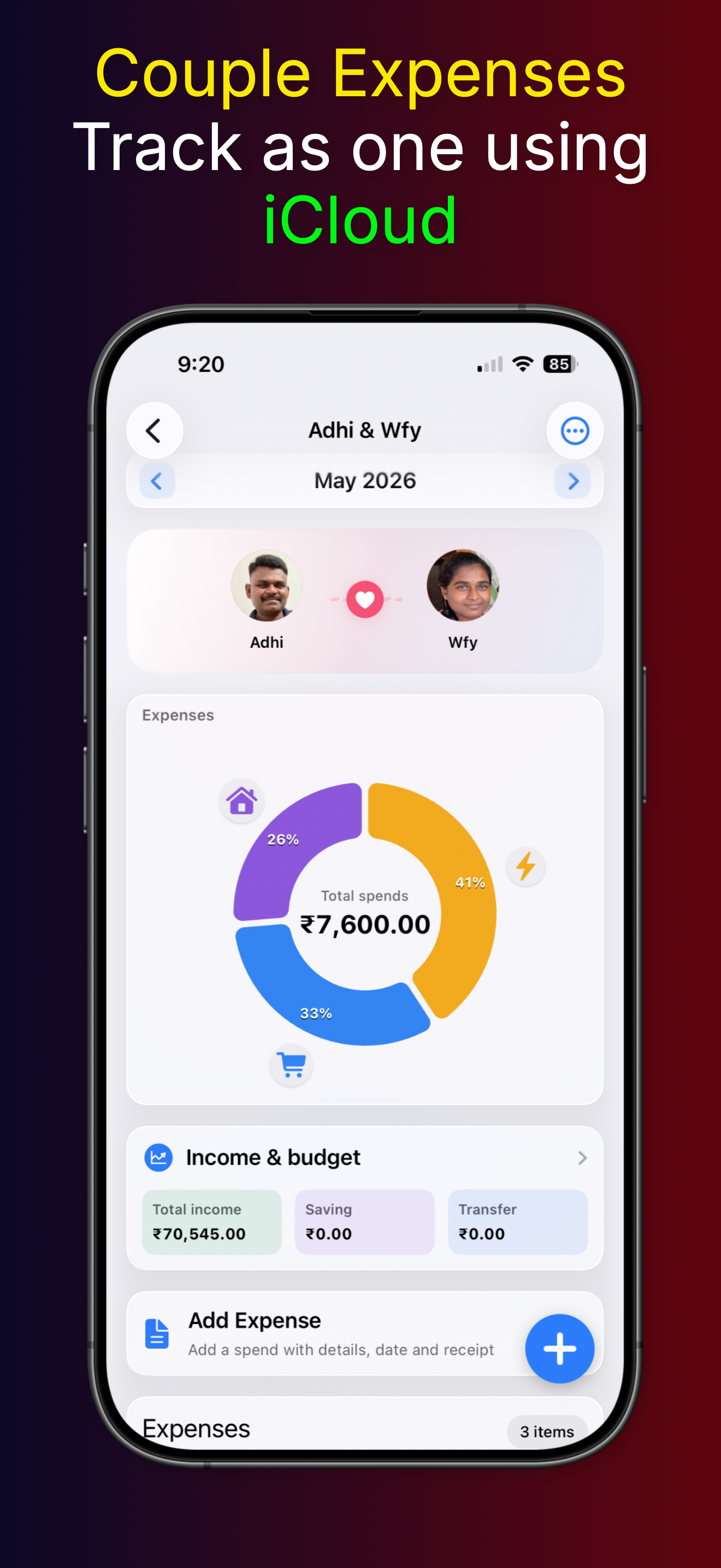 Expense Tracker and Splitter