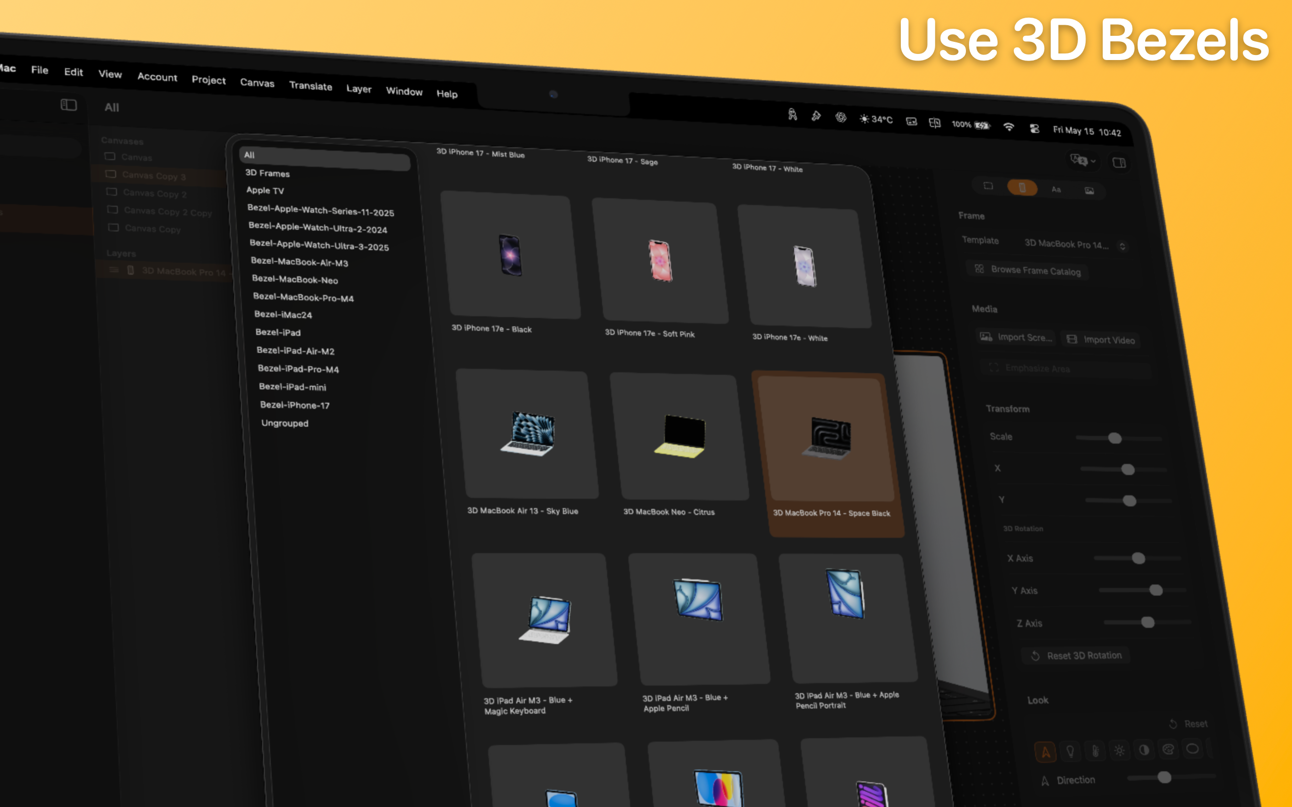App Mockup Studio: Bezel