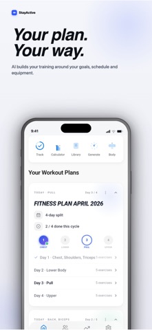 StayActive: AI Workout Planner Screenshot 1 of 8