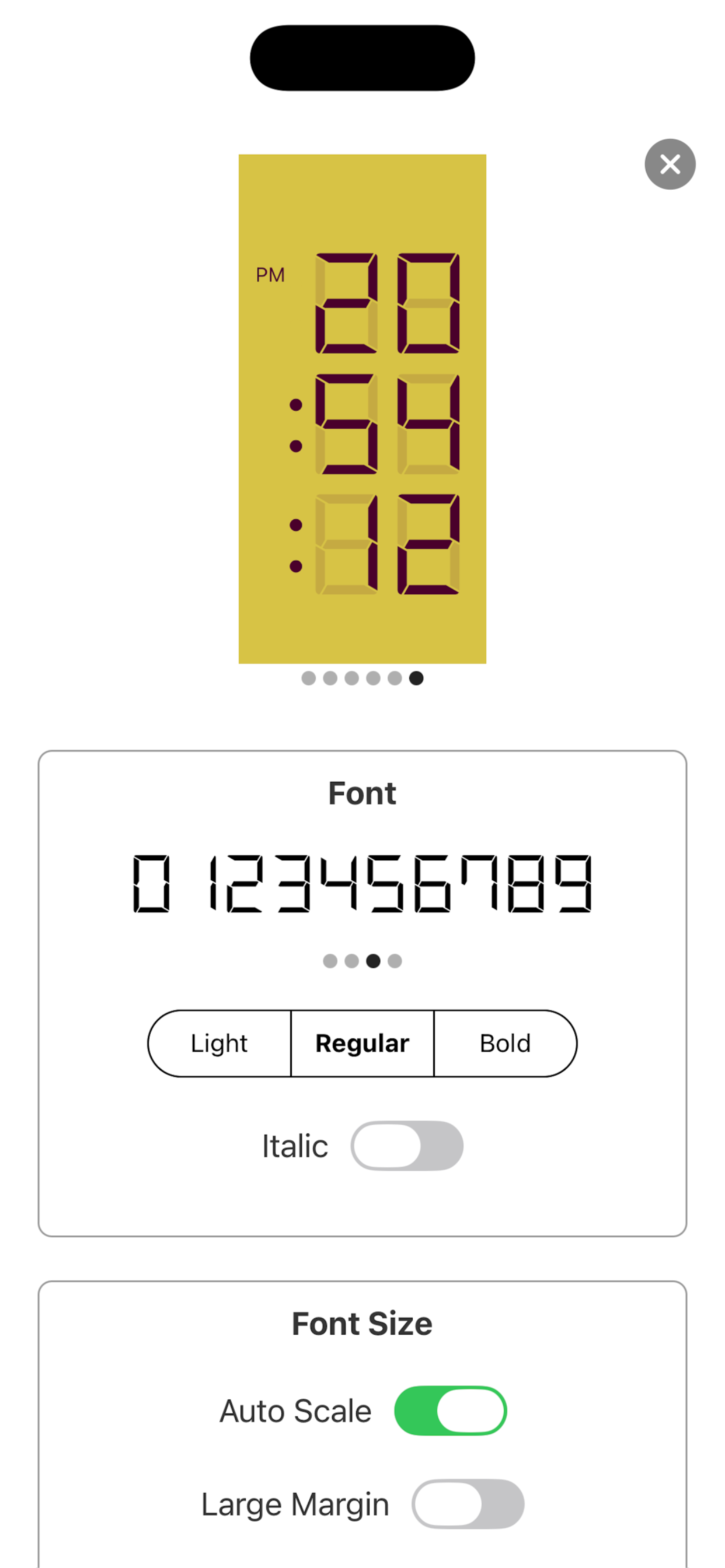 Custom Digital Clock