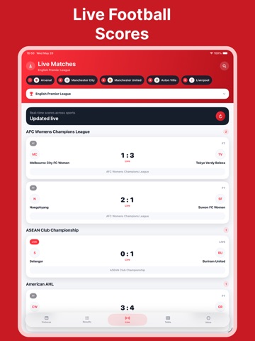 CricFy Football Live Score808 ipad screenshot 2