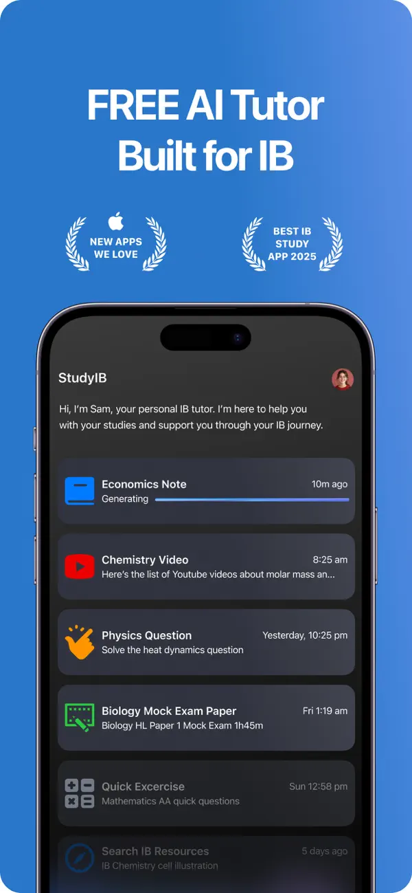 #1. StudyIB (iOS) Ved: Intelligence Education Technology Pty Ltd