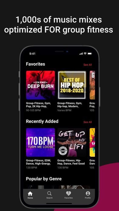 Rock My Fitness Class Screenshot