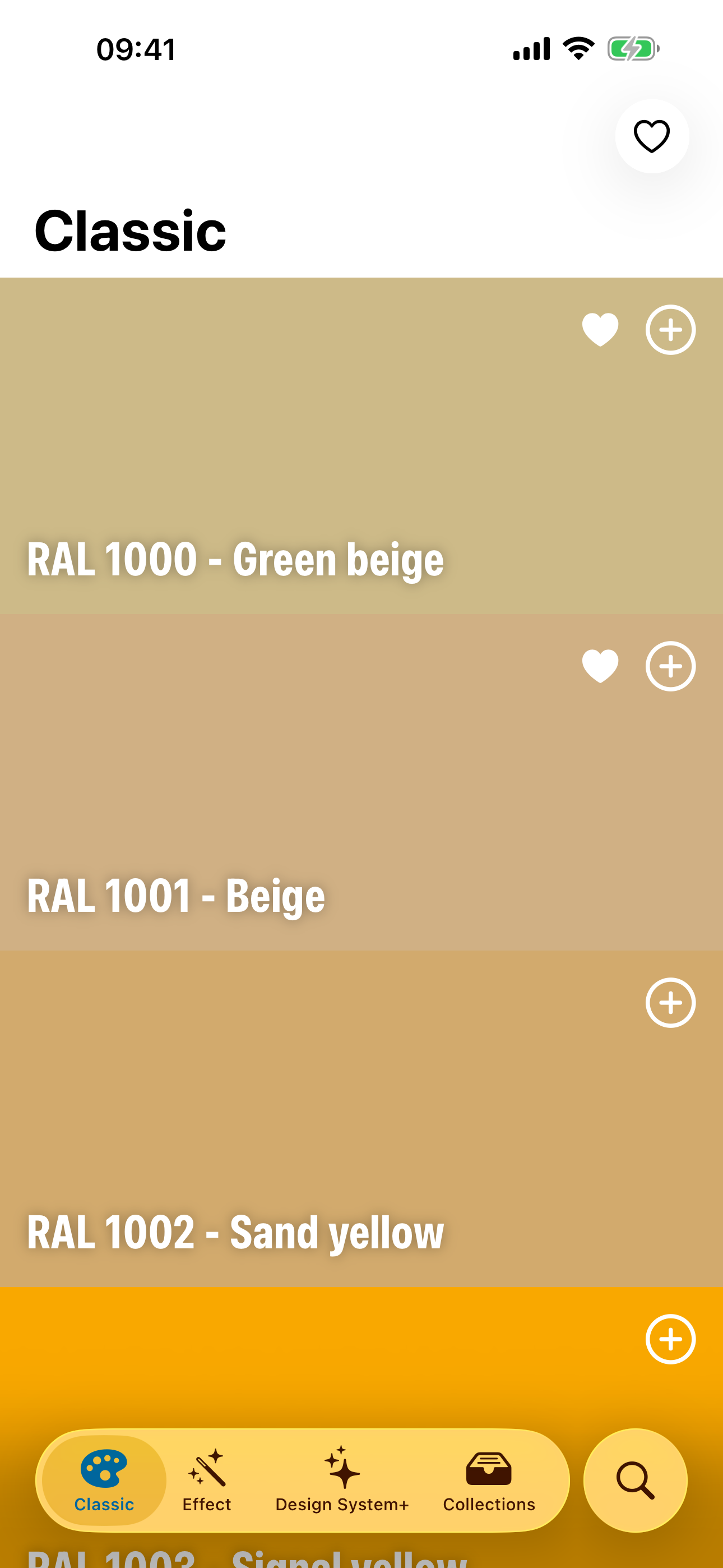 RAL Palette