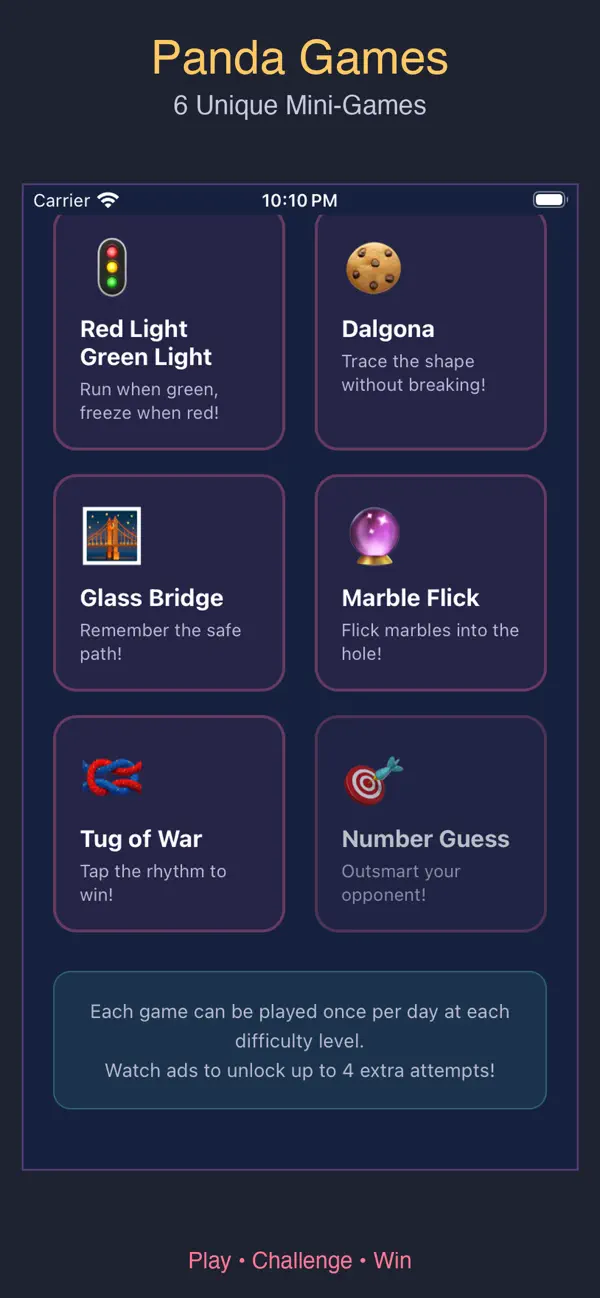 Screenshot #2 pour Panda Games