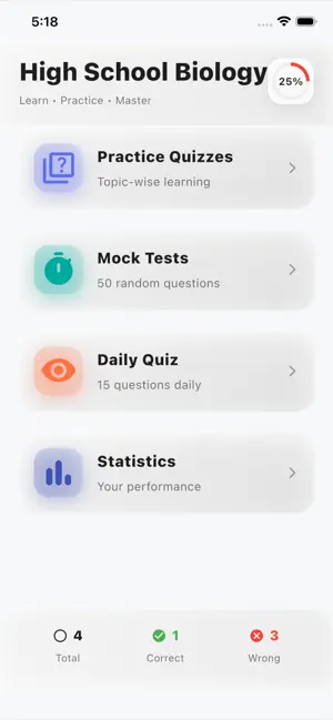 High School Biology Practice screenshot 1