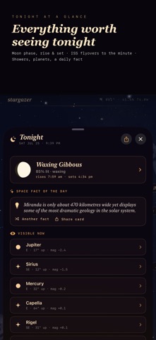 Stargazer iPhone screenshot