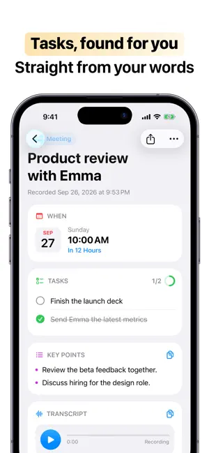 Memodo: Local AI Note Taker screenshot 2