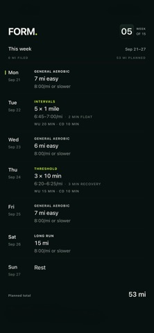 FORM: Running Screenshot 1 of 6