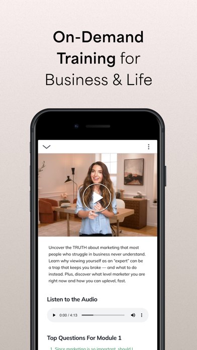 Marie Forleo iPhone screenshot 4 - Business app