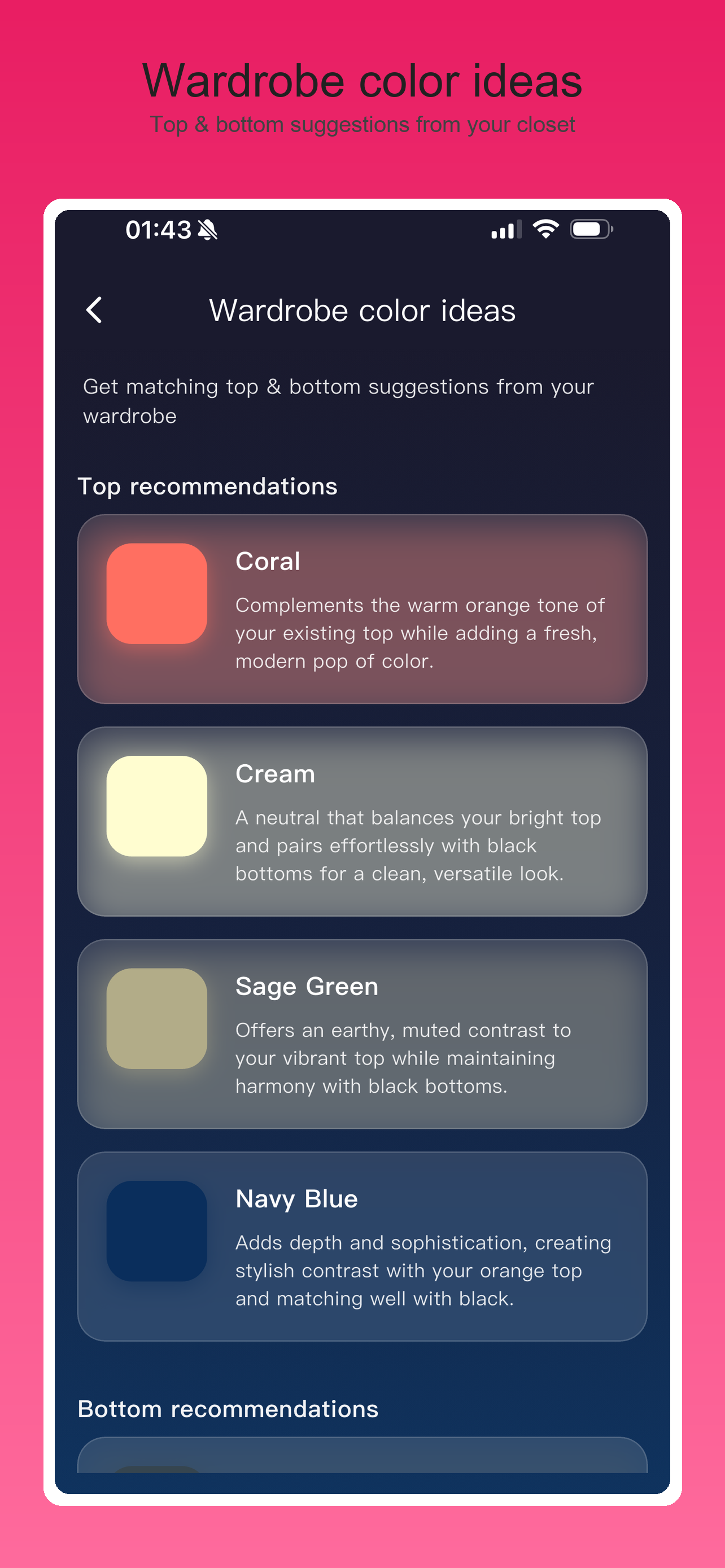 WearToday - Color Outfits screenshot 3