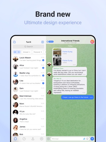 Turrit -Messenger For Telegram Screenshot 2