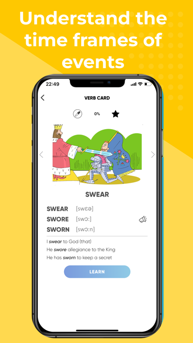 IVERBS Irregular Verbs Screenshot