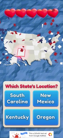 USA State Name Guess 3D screenshot