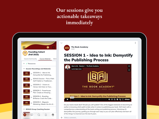 The Book Academy iPad screenshot 4 - Education app