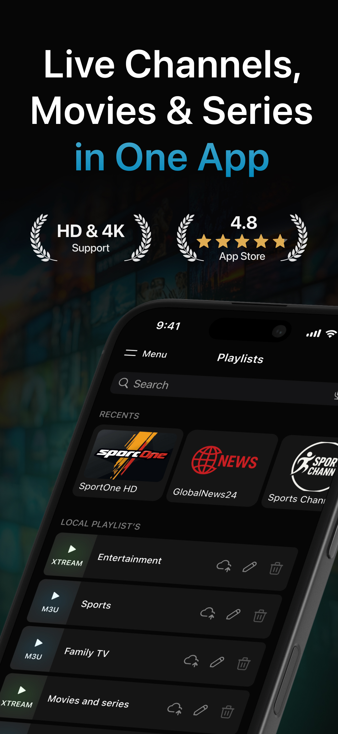 Mega IPTV - m3u Player