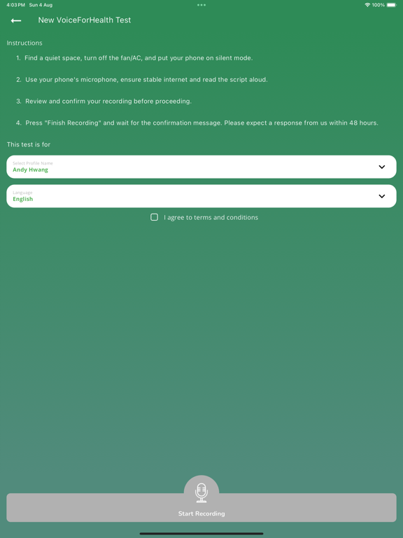 Screenshot #6 pour Voice For Health