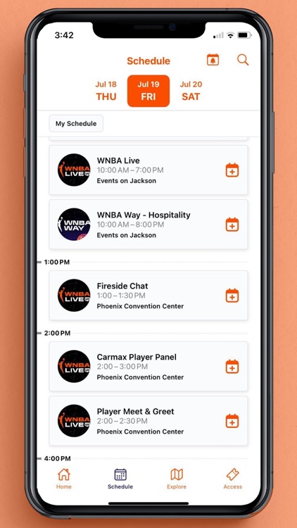 WNBA Events App